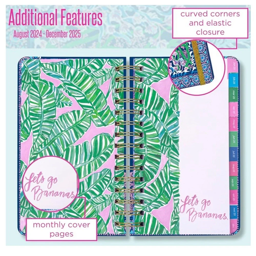 Lilly Pulitzer Medium Planner August 2024-December 2025,Secret Escape Engineered